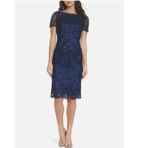 La Femme Navy Dress Size 4 Nwot